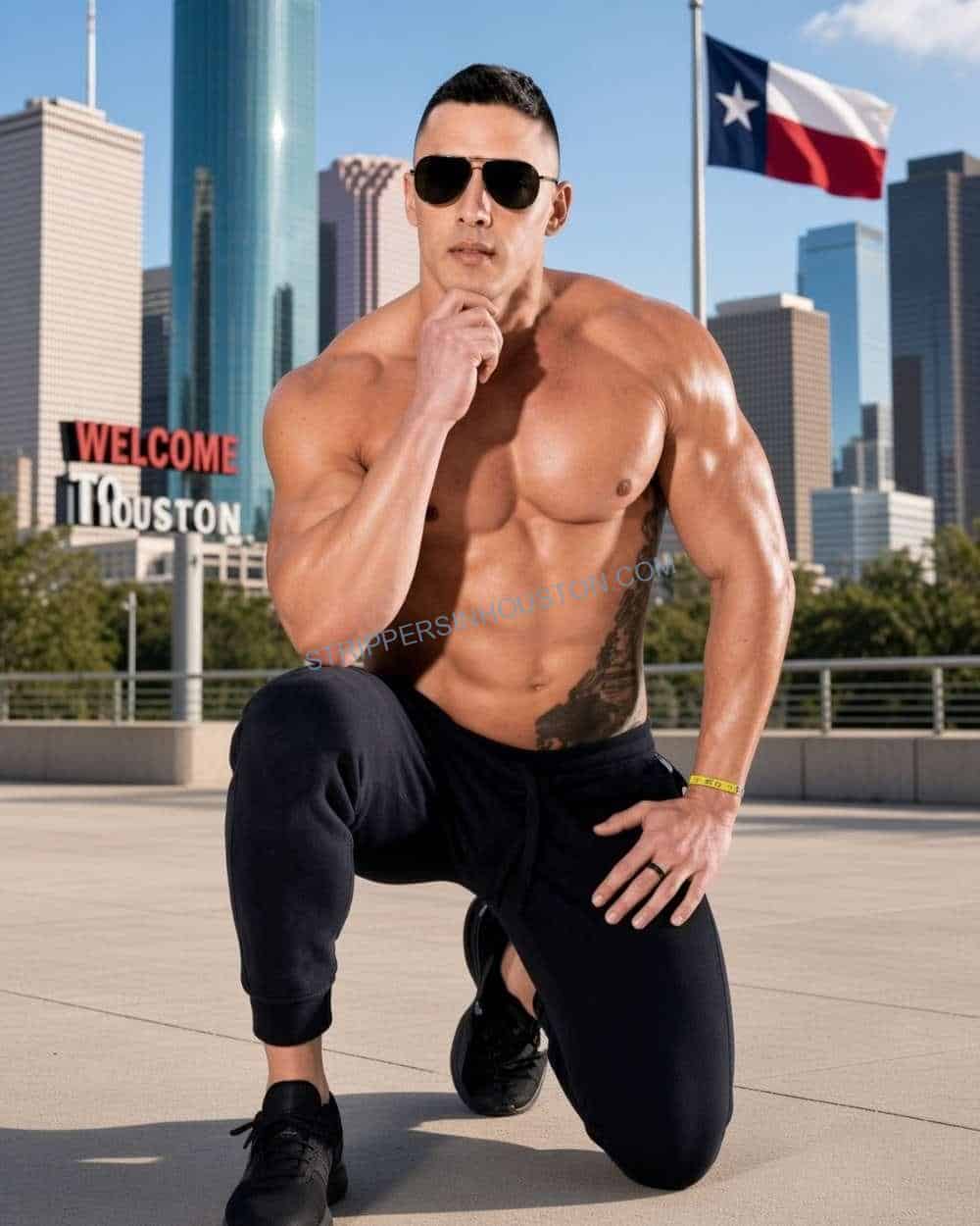 Antonio, Houston male stripper for private parties