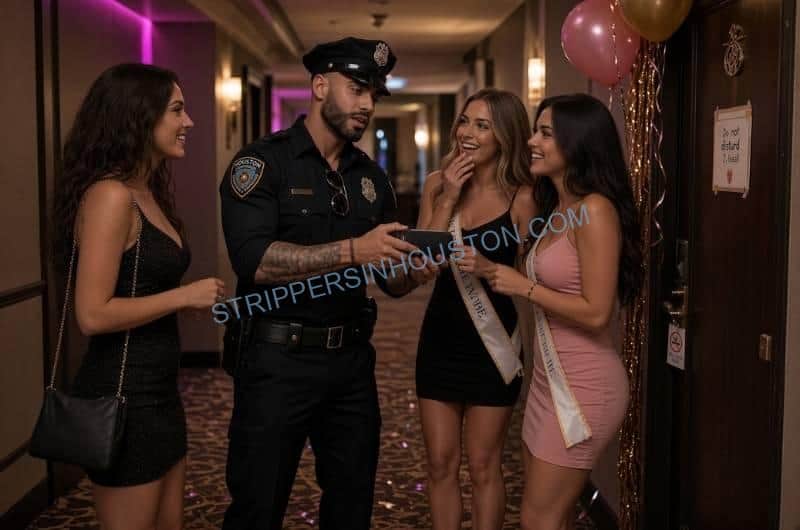 dancers with guests at a party
