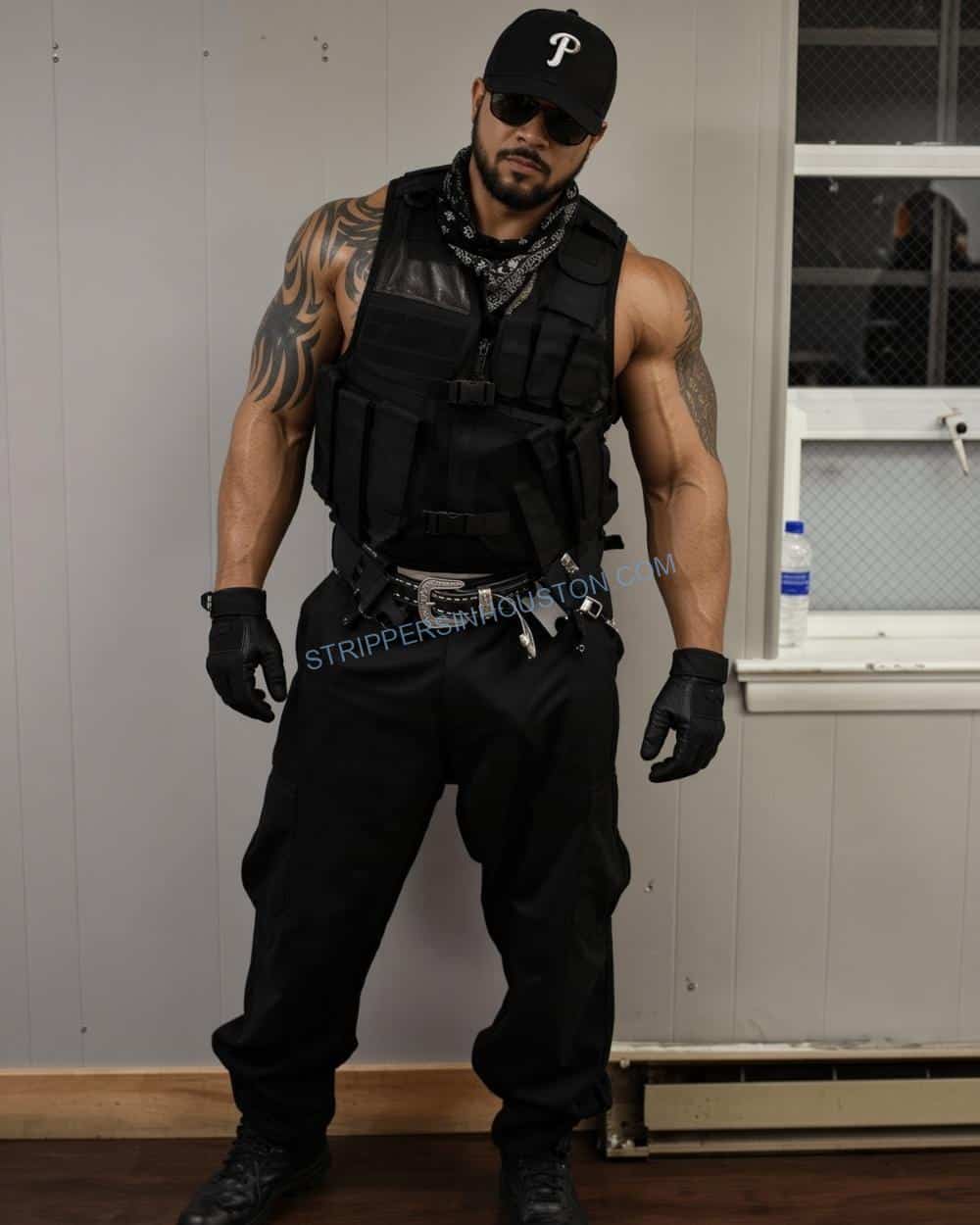 TC, Houston male stripper for group bookings